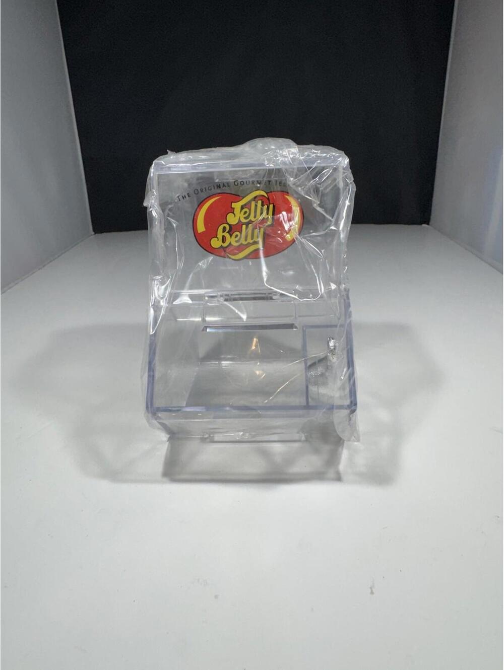 Jelly Belly The Original Gourmet Jelly Bean Clear Candy Dispenser with Scoop NEW
